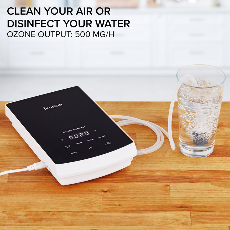 Ivation Tabletop Air Purifier with Ozone Generator Filter for 500